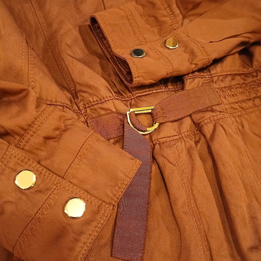 WHITE HOUSE BLACK MARKET Burgundy Utility Jacket Size 4 EUC - Picture 5 of 16